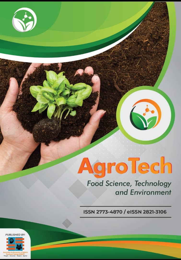 					View Vol. 5 No. 1 (2026): AgroTech Food Science, Technology and Environment
				